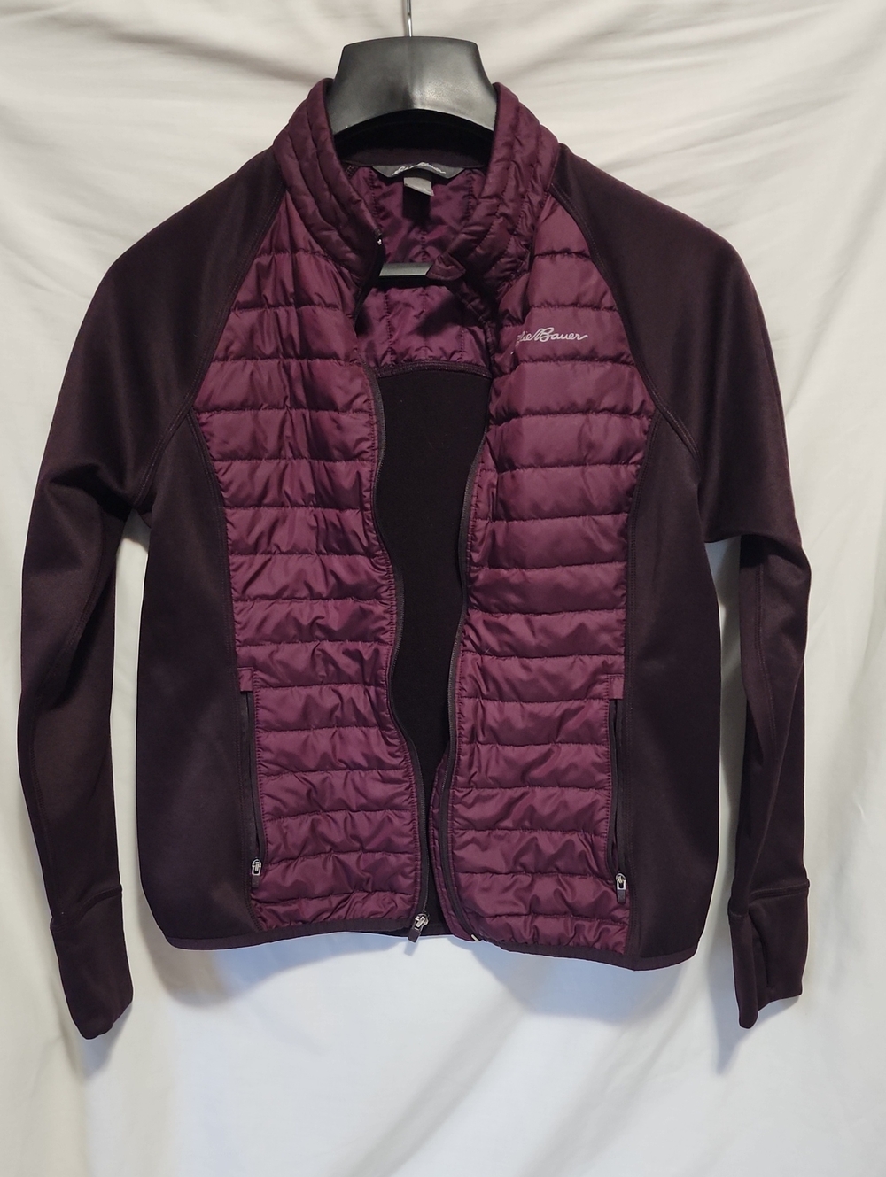 Eddie Bauer Women's Quilted Jacket in Deep Plum